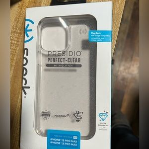 Presidio perfect clear w glitter new in box iPhone 12/13 pro max